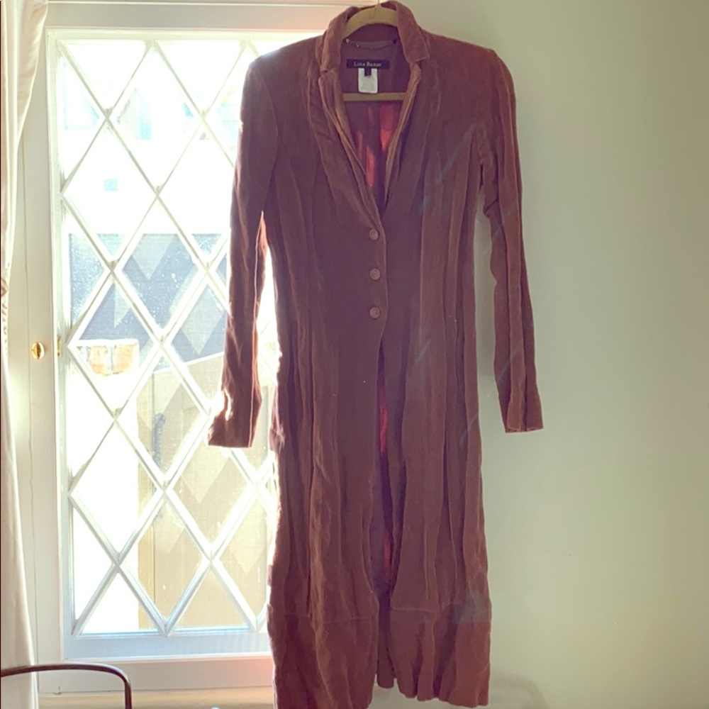 Long velvet jacket